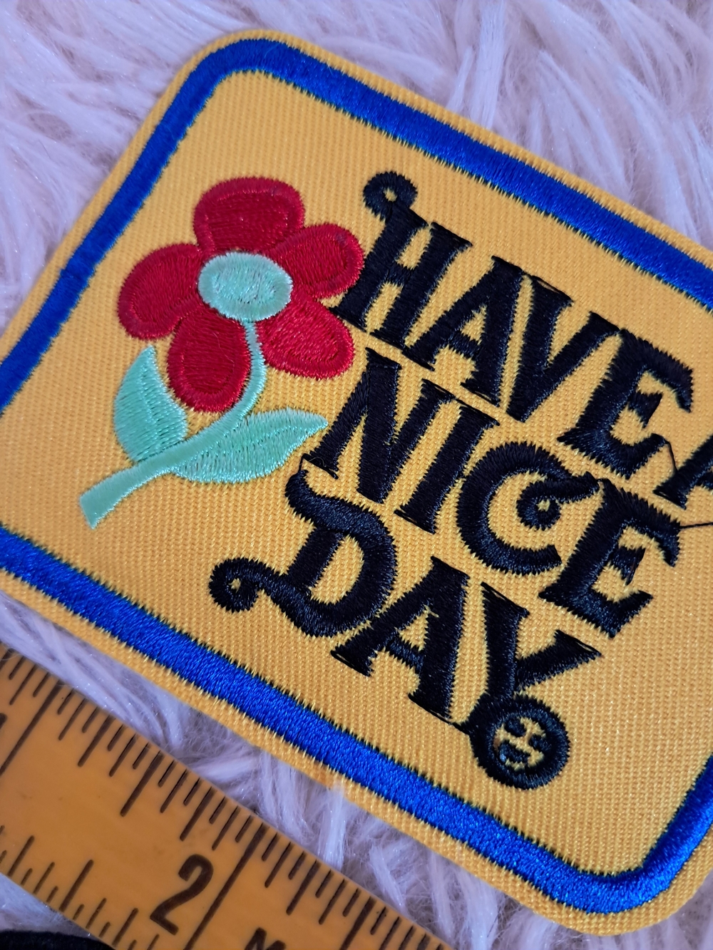 'Have A Nice Day' Patch & Black-Pink Yin Yang Patch Set! - Picture 4 of 6